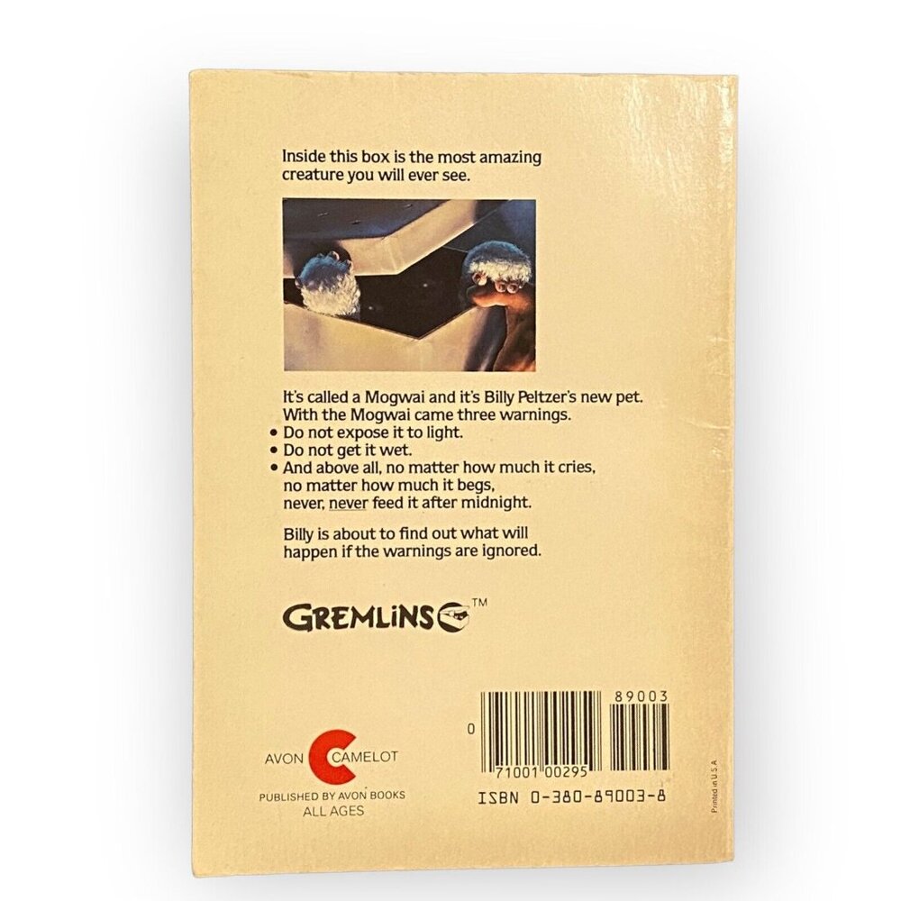 Vintage Gremlins Movie Novelization By George Gipe Color Photos Paperback Book - Picture 2 of 3